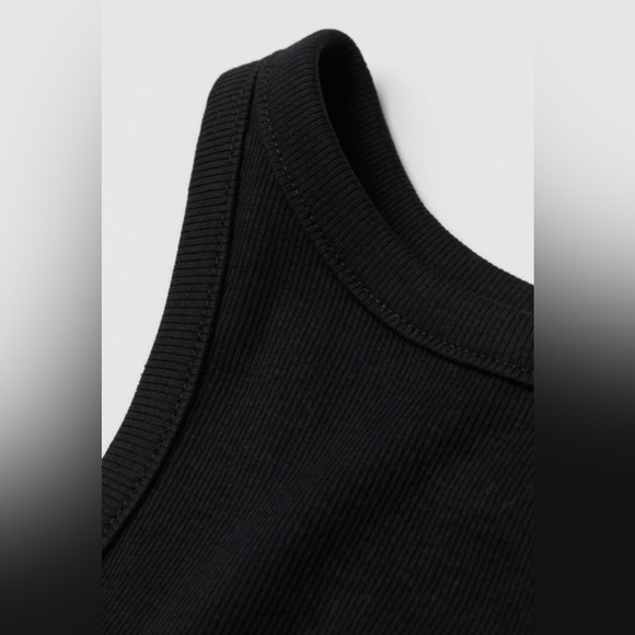 H&M Black Ribbed Tank Top - Picture 4 of 7